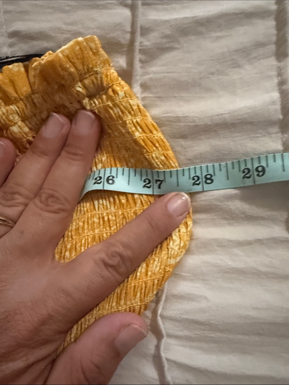 Forever 21 Yellow Strapless Smocked Paisley Sundress - Picture 6 of 6
